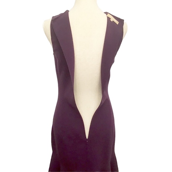 Michael Kors Collection Blackberry Wool Dress Size 4 - Picture 8 of 10